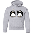 Sweatshirts Sport Grey / YS Cute Ninja Penguins Youth Hoodie