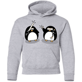 Sweatshirts Sport Grey / YS Cute Ninja Penguins Youth Hoodie