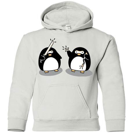 Sweatshirts White / YS Cute Ninja Penguins Youth Hoodie