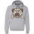 Sweatshirts Sport Grey / S Cute Pug and Bone Premium Fleece Hoodie