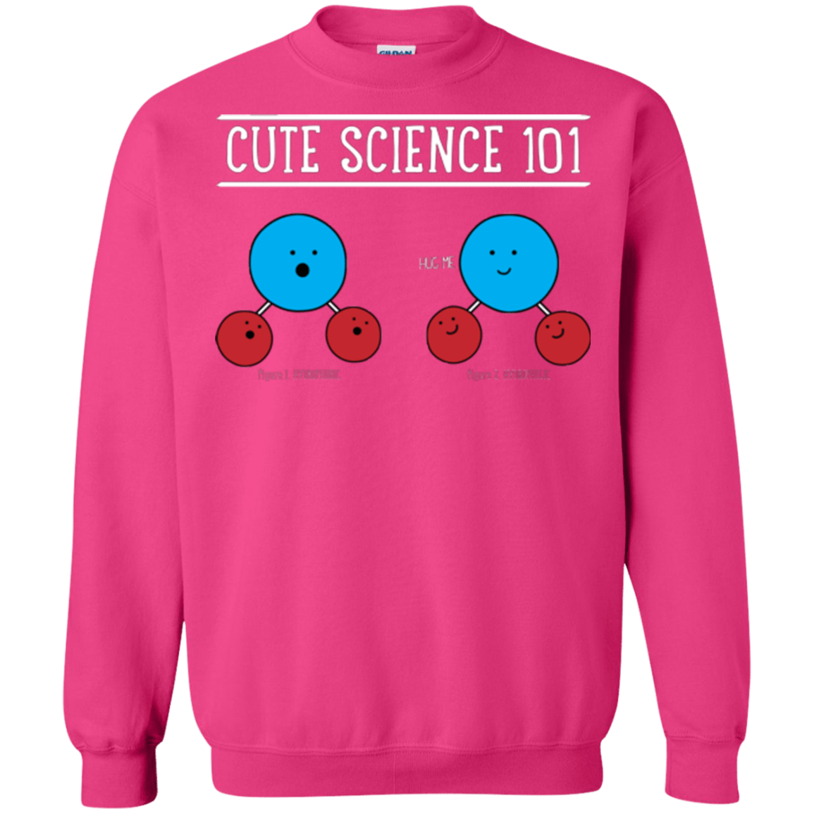 Sweatshirts Heliconia / Small Cute Science - Hydrophobic & Hydrophillic Crewneck Sweatshirt