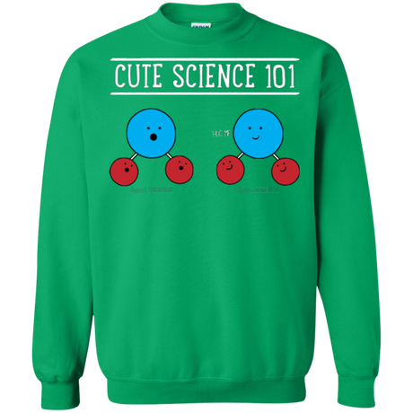 Sweatshirts Irish Green / Small Cute Science - Hydrophobic & Hydrophillic Crewneck Sweatshirt