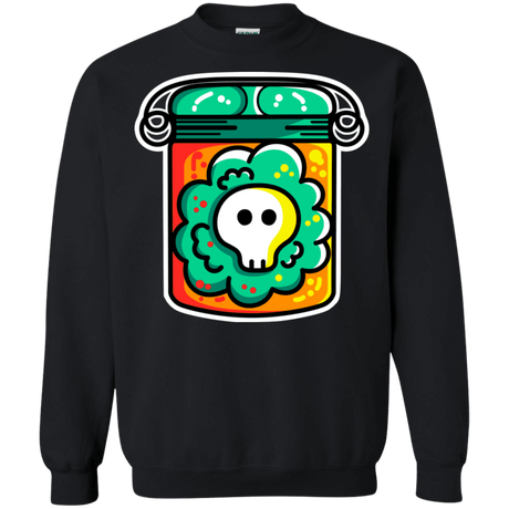 Sweatshirts Black / S Cute Skull In A Jar Crewneck Sweatshirt