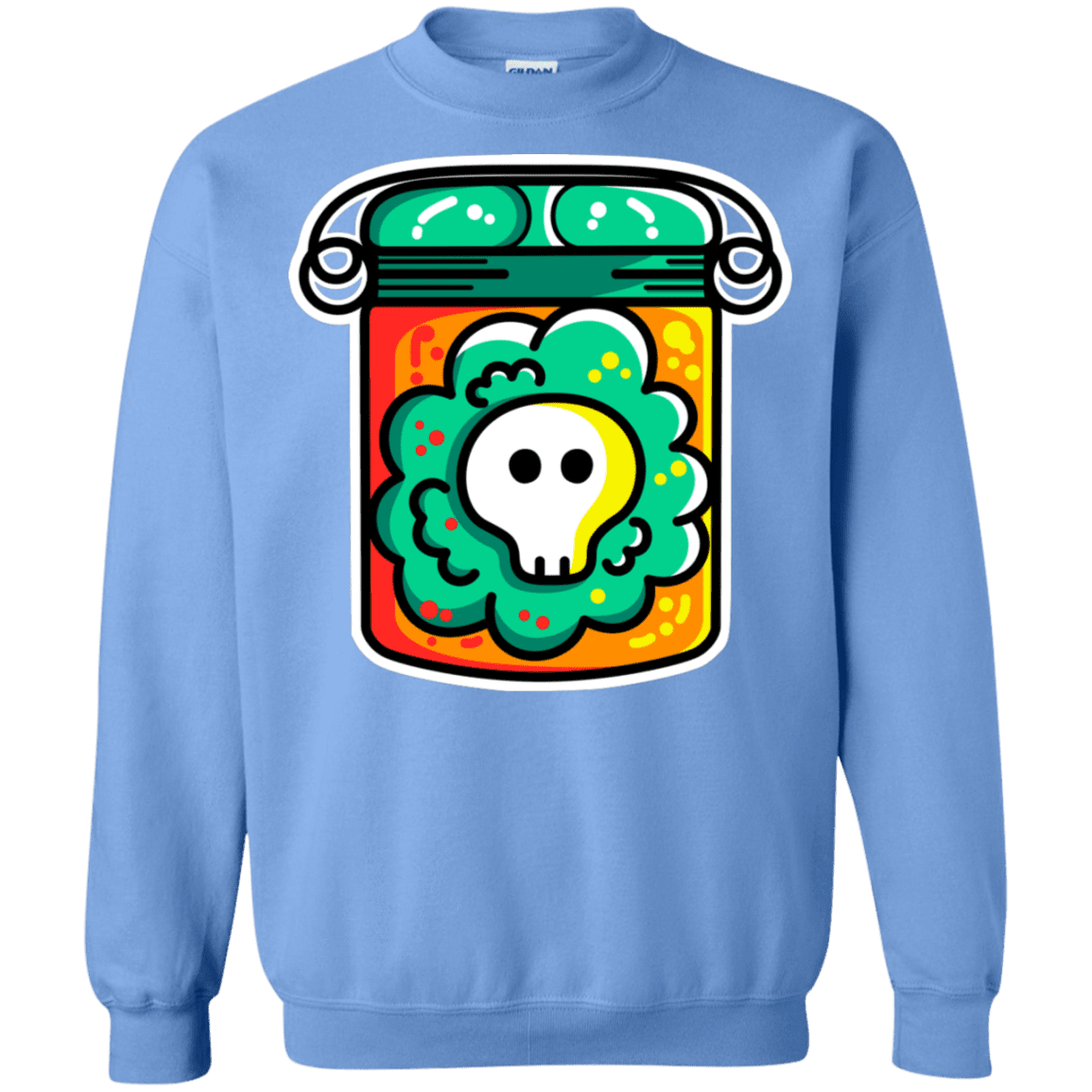 Sweatshirts Carolina Blue / S Cute Skull In A Jar Crewneck Sweatshirt