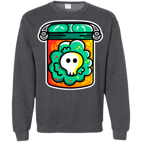 Sweatshirts Dark Heather / S Cute Skull In A Jar Crewneck Sweatshirt