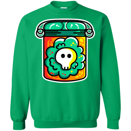 Sweatshirts Irish Green / S Cute Skull In A Jar Crewneck Sweatshirt