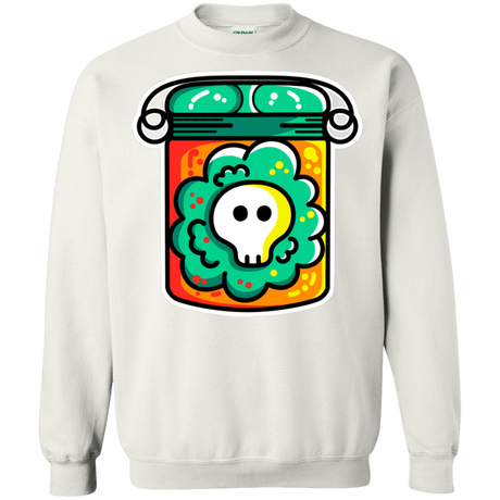 Sweatshirts White / S Cute Skull In A Jar Crewneck Sweatshirt