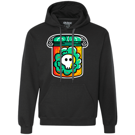 Sweatshirts Black / S Cute Skull In A Jar Premium Fleece Hoodie