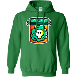 Sweatshirts Irish Green / S Cute Skull In A Jar Pullover Hoodie