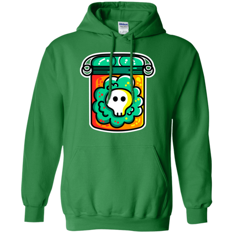 Sweatshirts Irish Green / S Cute Skull In A Jar Pullover Hoodie