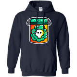 Sweatshirts Navy / S Cute Skull In A Jar Pullover Hoodie