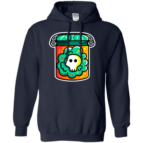 Sweatshirts Navy / S Cute Skull In A Jar Pullover Hoodie