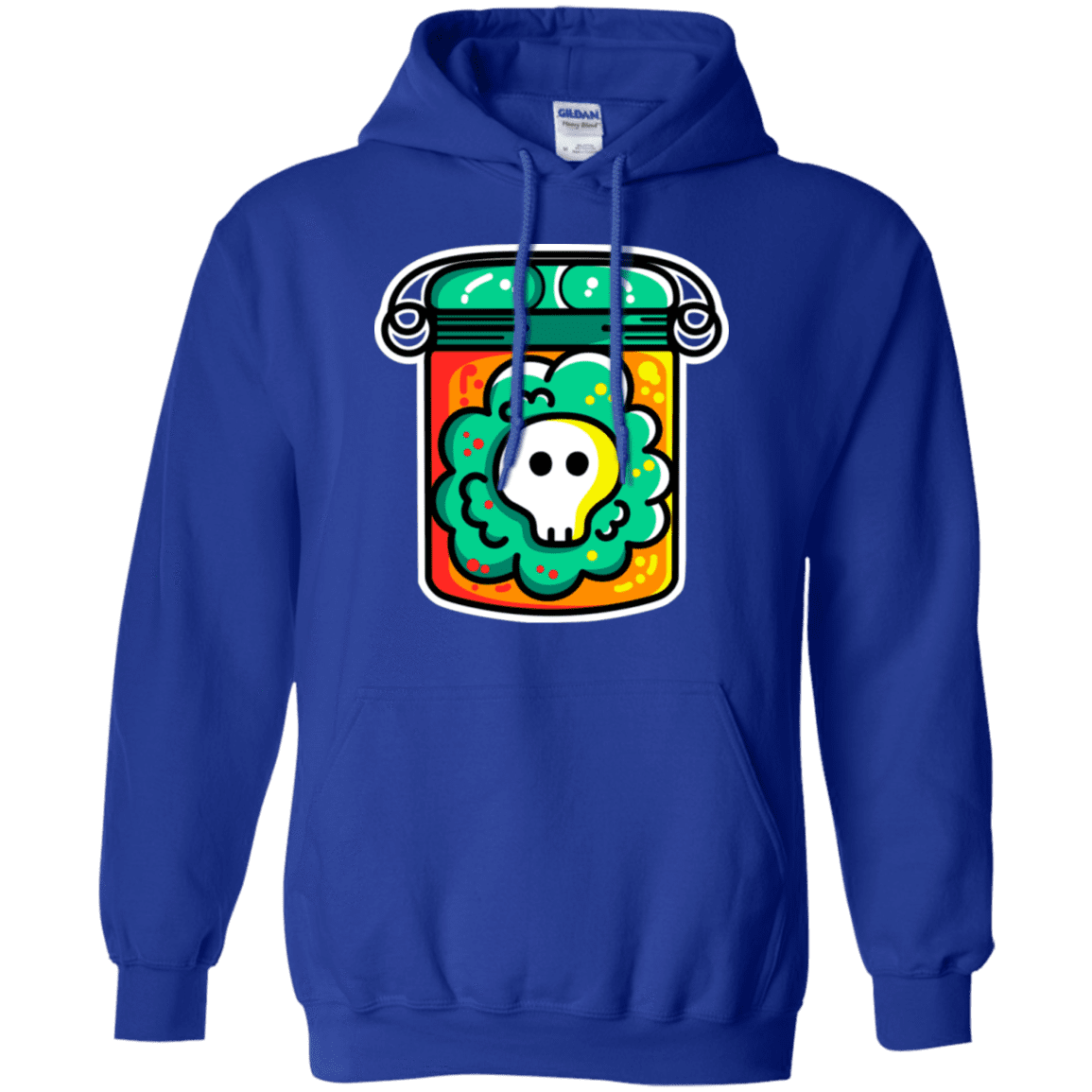 Sweatshirts Royal / S Cute Skull In A Jar Pullover Hoodie