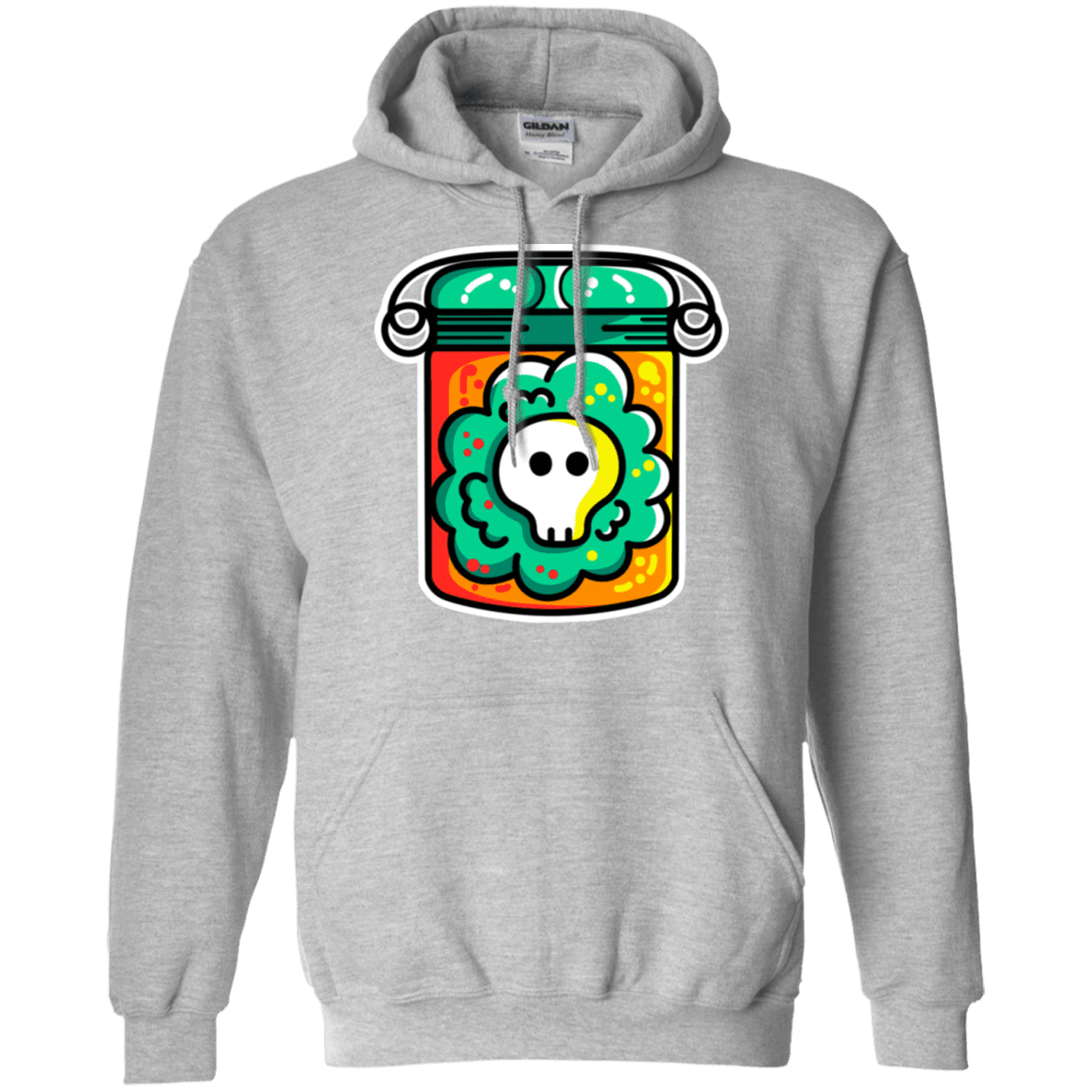 Sweatshirts Sport Grey / S Cute Skull In A Jar Pullover Hoodie