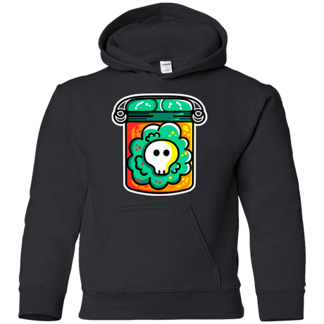 Sweatshirts Black / YS Cute Skull In A Jar Youth Hoodie