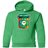 Sweatshirts Irish Green / YS Cute Skull In A Jar Youth Hoodie