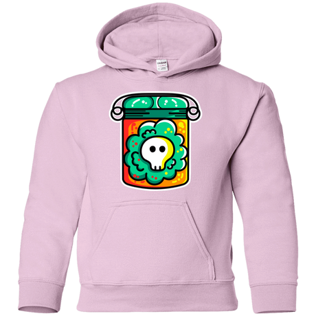 Sweatshirts Light Pink / YS Cute Skull In A Jar Youth Hoodie