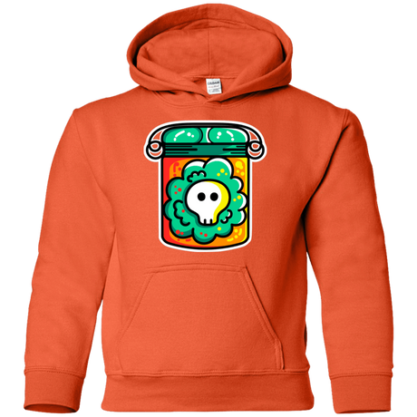 Sweatshirts Orange / YS Cute Skull In A Jar Youth Hoodie