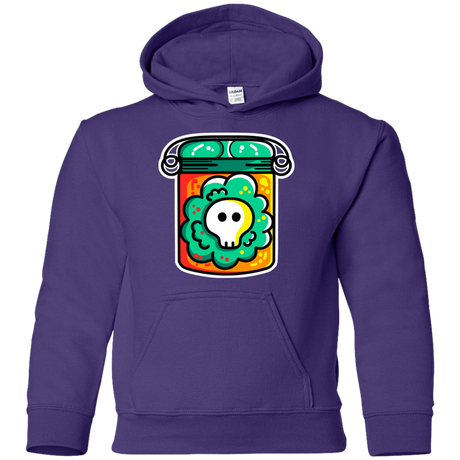 Sweatshirts Purple / YS Cute Skull In A Jar Youth Hoodie