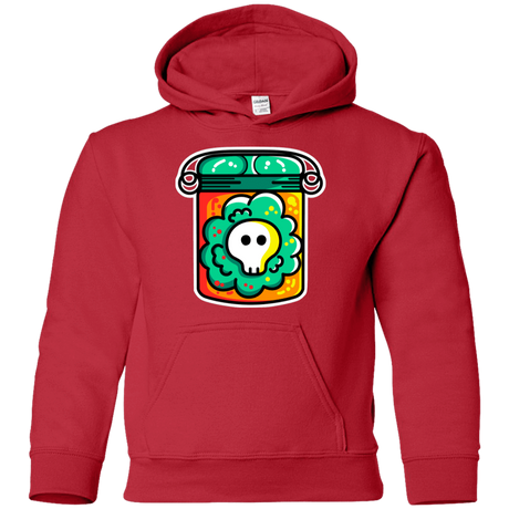 Sweatshirts Red / YS Cute Skull In A Jar Youth Hoodie