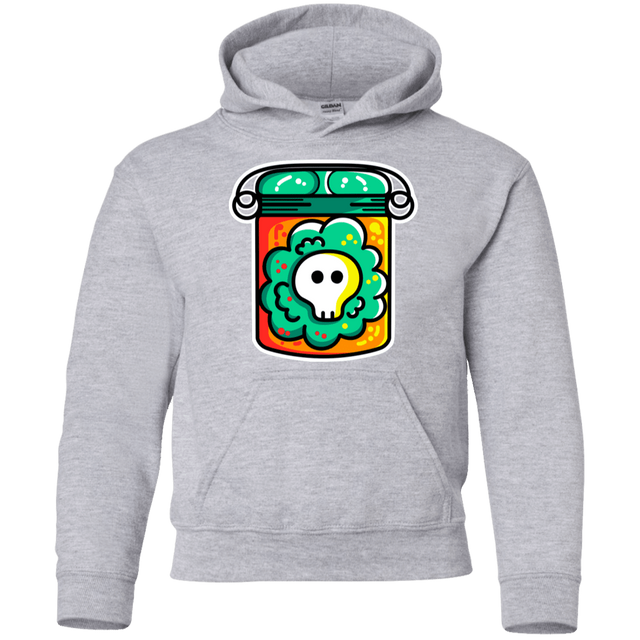 Sweatshirts Sport Grey / YS Cute Skull In A Jar Youth Hoodie