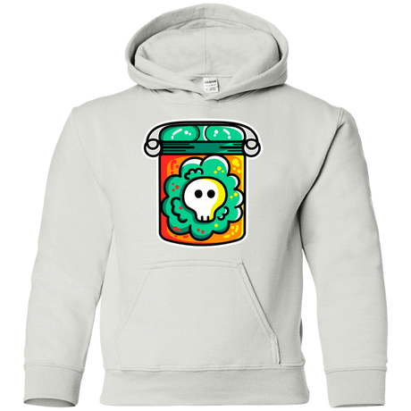 Sweatshirts White / YS Cute Skull In A Jar Youth Hoodie