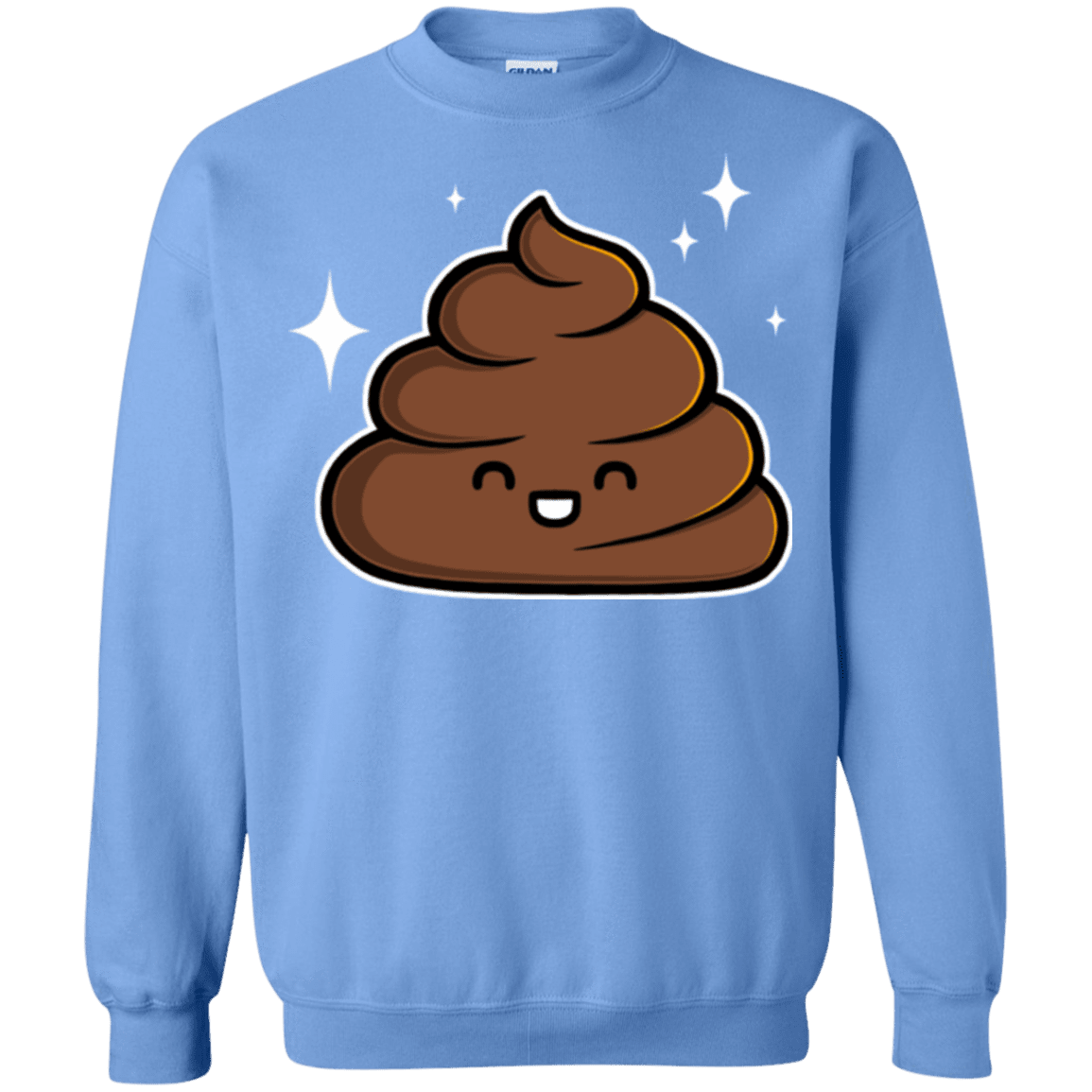 Sweatshirts Carolina Blue / Small Cutie Poop Crewneck Sweatshirt