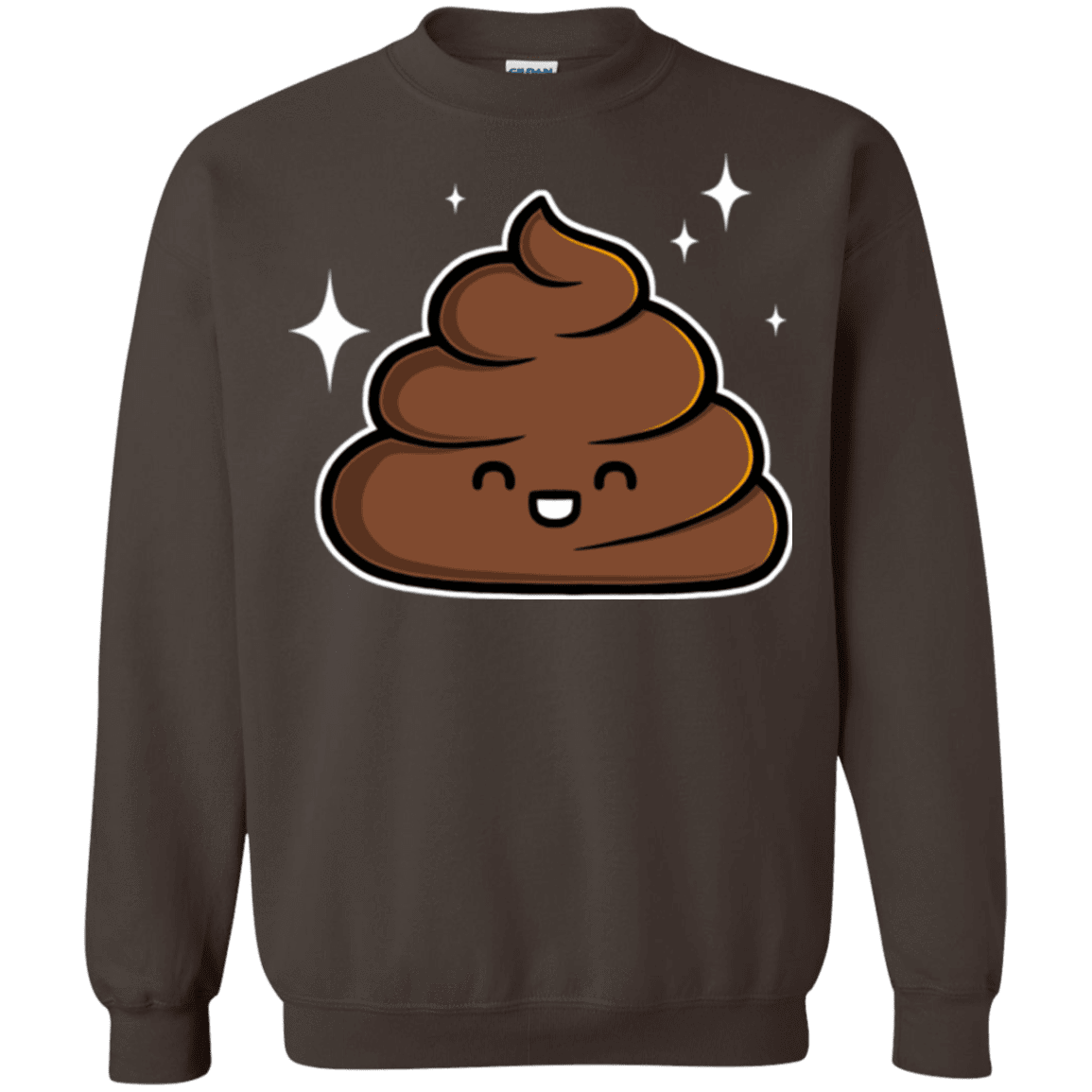 Sweatshirts Dark Chocolate / Small Cutie Poop Crewneck Sweatshirt