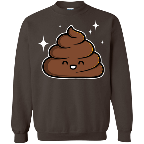 Sweatshirts Dark Chocolate / Small Cutie Poop Crewneck Sweatshirt