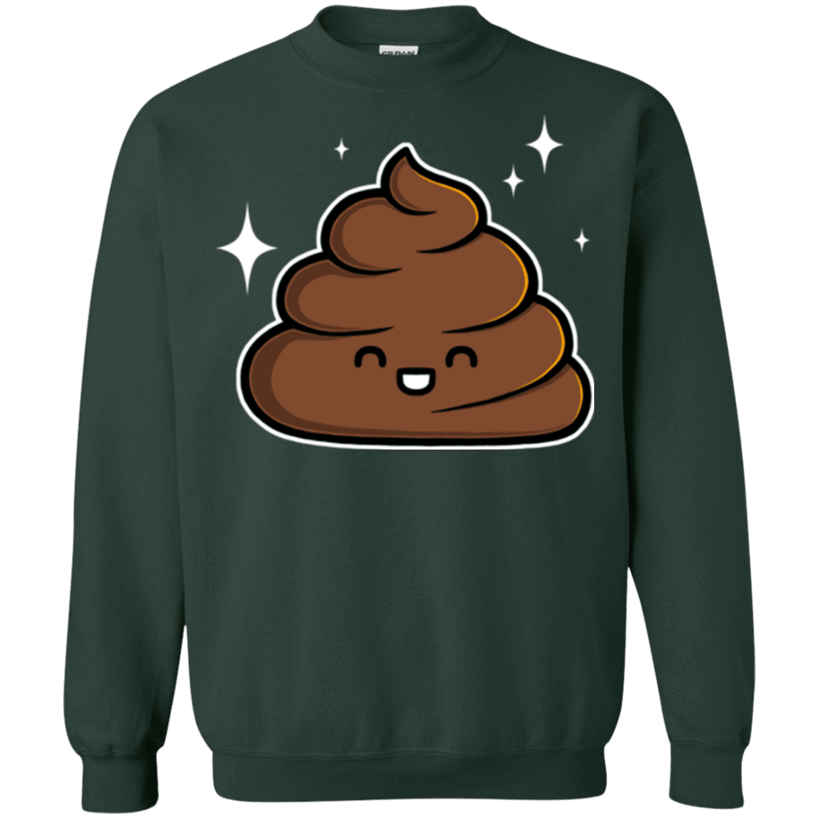 Sweatshirts Forest Green / Small Cutie Poop Crewneck Sweatshirt