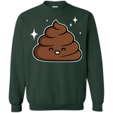 Sweatshirts Forest Green / Small Cutie Poop Crewneck Sweatshirt