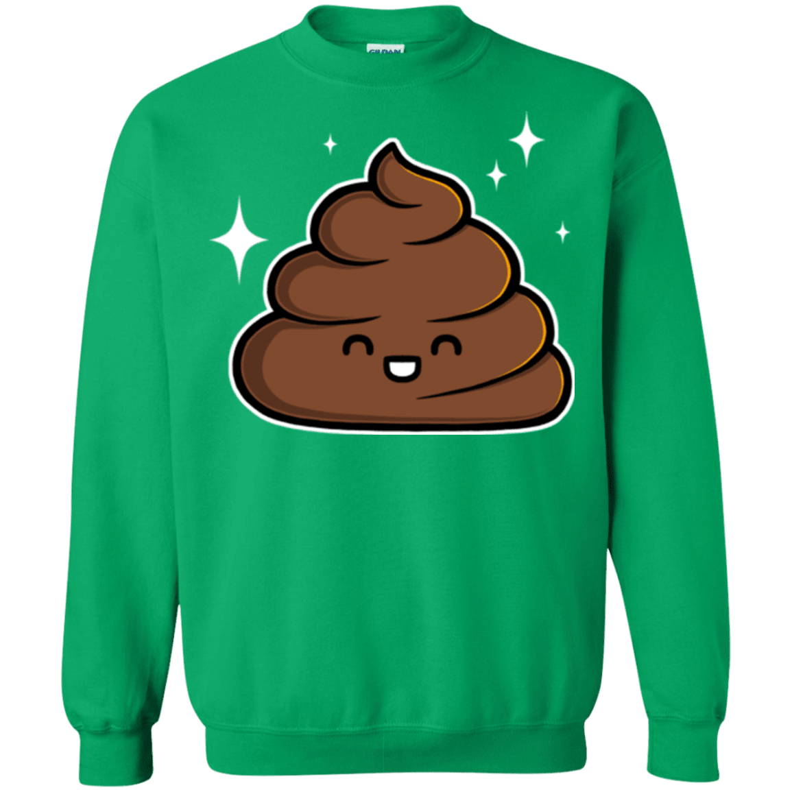 Sweatshirts Irish Green / Small Cutie Poop Crewneck Sweatshirt