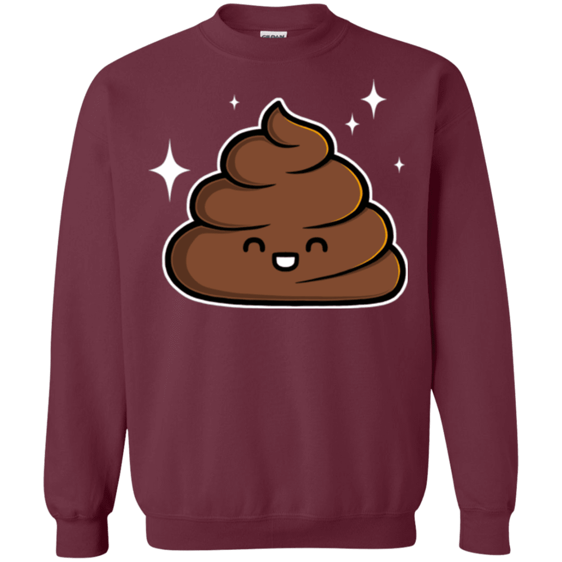 Sweatshirts Maroon / Small Cutie Poop Crewneck Sweatshirt