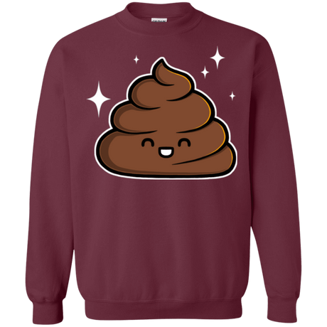 Sweatshirts Maroon / Small Cutie Poop Crewneck Sweatshirt