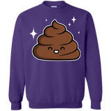 Sweatshirts Purple / Small Cutie Poop Crewneck Sweatshirt