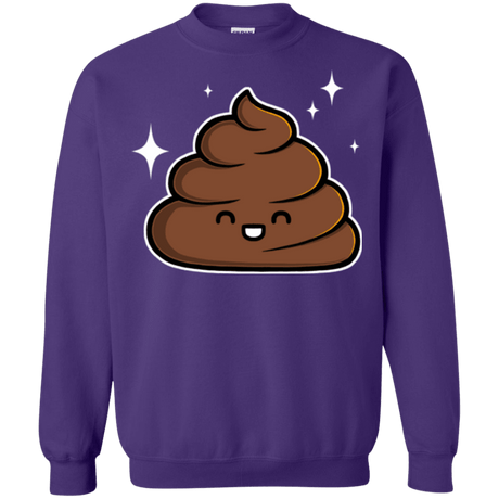 Sweatshirts Purple / Small Cutie Poop Crewneck Sweatshirt