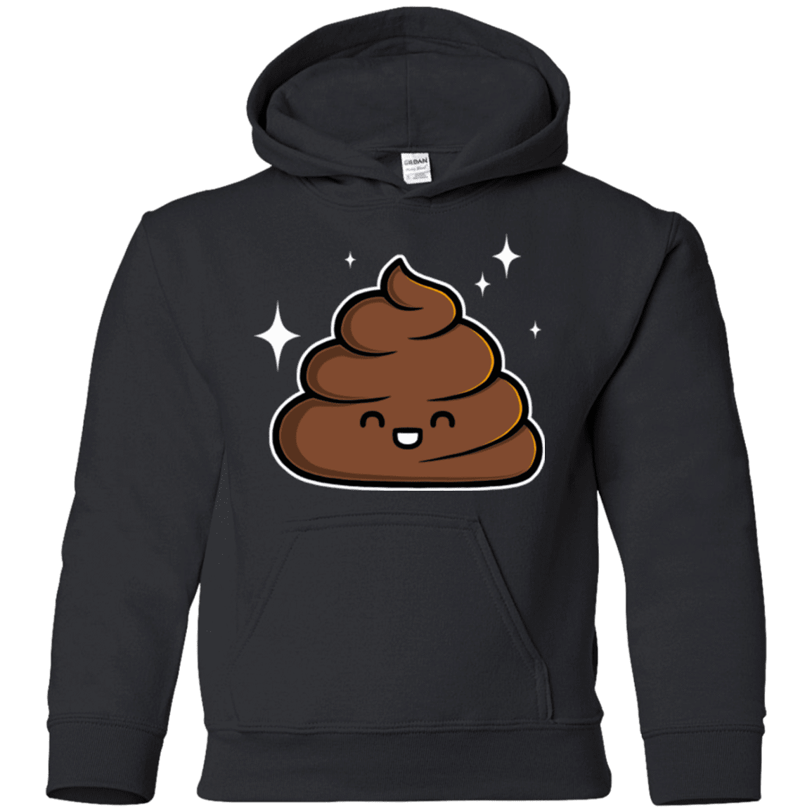 Sweatshirts Black / YS Cutie Poop Youth Hoodie