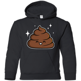 Sweatshirts Black / YS Cutie Poop Youth Hoodie