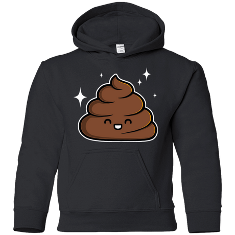 Sweatshirts Black / YS Cutie Poop Youth Hoodie