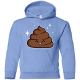 Sweatshirts Carolina Blue / YS Cutie Poop Youth Hoodie