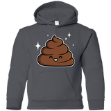 Sweatshirts Charcoal / YS Cutie Poop Youth Hoodie