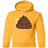Sweatshirts Gold / YS Cutie Poop Youth Hoodie