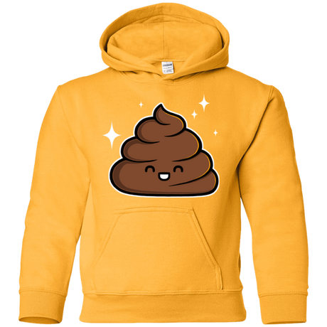 Sweatshirts Gold / YS Cutie Poop Youth Hoodie