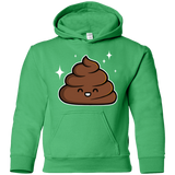 Sweatshirts Irish Green / YS Cutie Poop Youth Hoodie