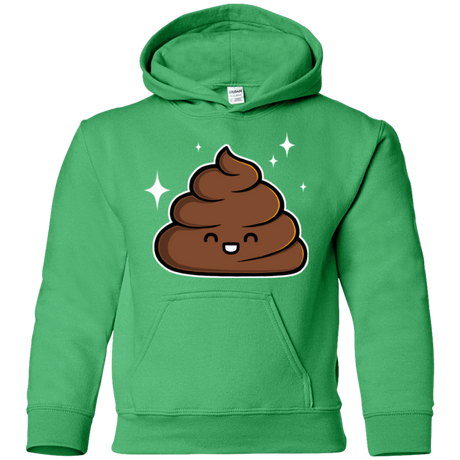Sweatshirts Irish Green / YS Cutie Poop Youth Hoodie