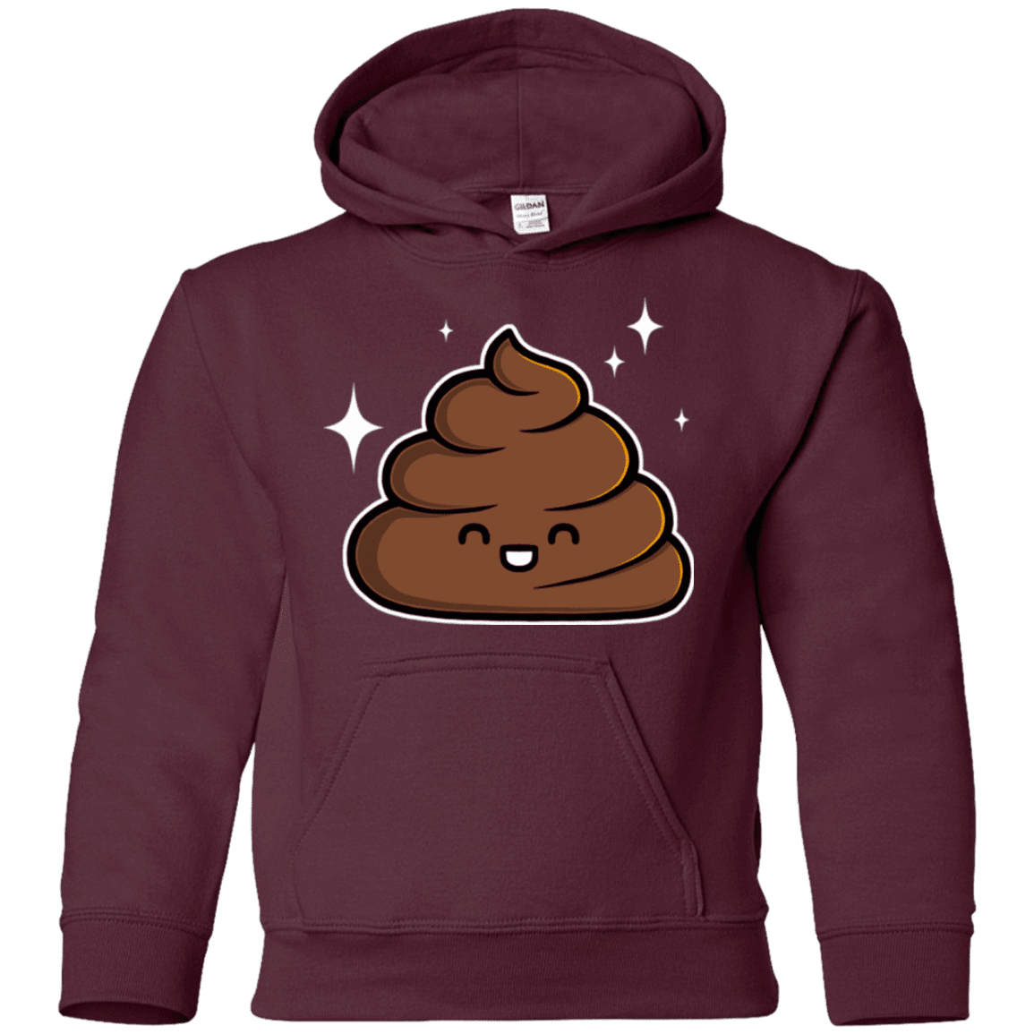Sweatshirts Maroon / YS Cutie Poop Youth Hoodie