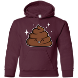 Sweatshirts Maroon / YS Cutie Poop Youth Hoodie