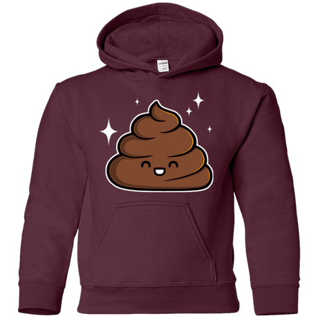 Sweatshirts Maroon / YS Cutie Poop Youth Hoodie
