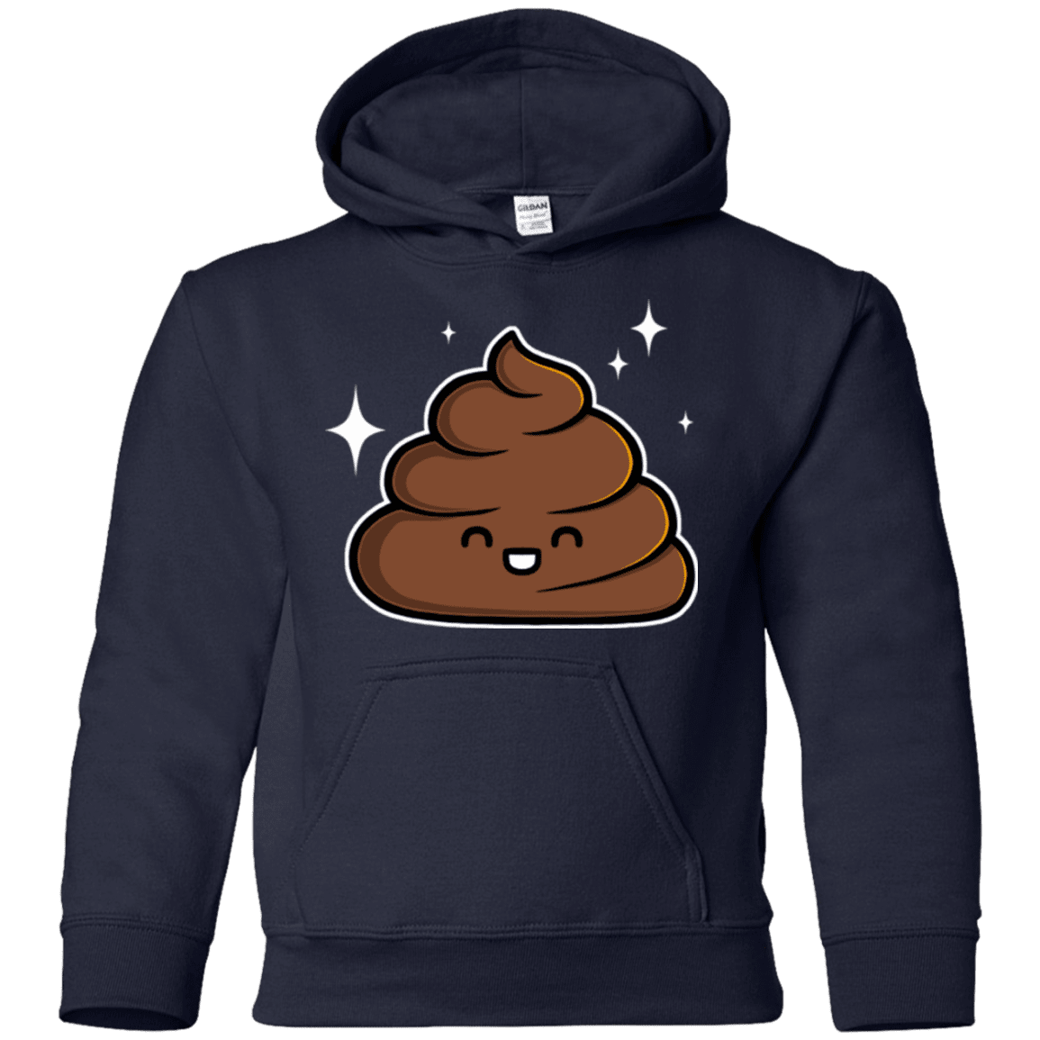 Sweatshirts Navy / YS Cutie Poop Youth Hoodie