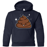 Sweatshirts Navy / YS Cutie Poop Youth Hoodie